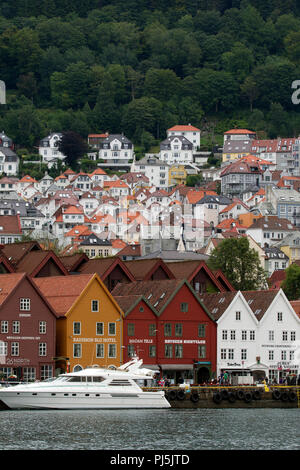 Bryggen in Bergen, Norwegen Stockfoto