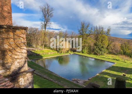 Palast von Kaiser Karl V. (1555), Kloster Yuste, Cuacos de Yuste, Extremadura, Spanien Stockfoto