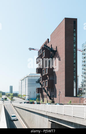Barcode Projekt Gebäude in Oslo Norwegen Stockfoto