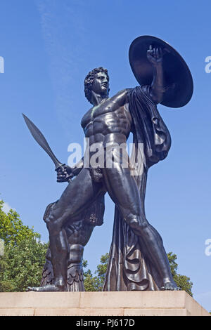 London, Hyde Park der Achilles Statue von 1822 Stockfoto