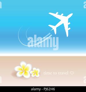 Zeit Reise zum Meer im Sommer Urlaub in Beach Saison Vektor-illustration EPS 10 Reisen Stock Vektor