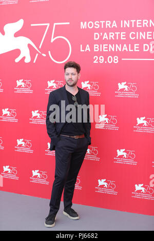 Venedig, Italien. 4. Sep 2018. Regisseur Gonzalo Tobal besucht 'Acusada' Fotoshooting bei den 75. Internationalen Filmfestspielen von Venedig in Venedig, Italien, Sept. 4, 2018. Credit: Cheng Tingting/Xinhua/Alamy leben Nachrichten Stockfoto