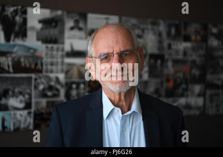 03.09.2018, Berlin: Gerd Krumeich, Historiker. Seine Forschung konzentriert sich auf den Ersten Weltkrieg, die Geschichte Frankreichs und die militärische Geschichte des 19. und 20. Jahrhunderts. Krumeich spielte eine wichtige Rolle in der Konstruktion des Historial de la Grande Guerre Museum im Französischen Peronne. Foto: Soeren Stache/dpa Stockfoto