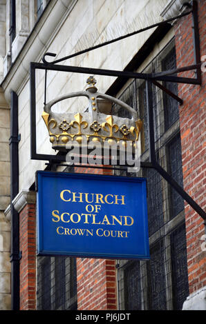 Crown Court Kirche von Schottland, Covent Garden, London, England, UK. Stockfoto