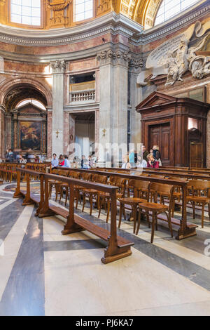 Kirche St. Andrew's auf dem Quirinal (1670), Sant'Andrea al Quirinale, Quirinal, Rom, Latium, Italien Stockfoto