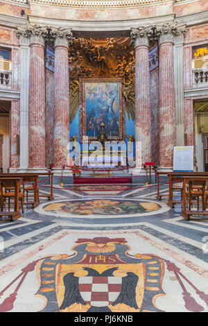 Kirche St. Andrew's auf dem Quirinal (1670), Sant'Andrea al Quirinale, Quirinal, Rom, Latium, Italien Stockfoto