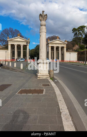 Haupteingang zum Park der Villa Borghese, der Piazzale Flaminio, Rom, Latium, Italien Stockfoto