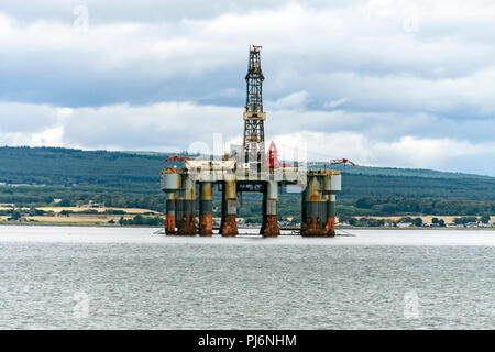 Rig Ocean Princess günstig in der Nähe von Invergordon Cromarty Firth Highlands Schottland Großbritannien Stockfoto