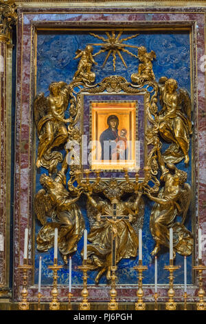 Salus Populi Romani, Jungfrau Maria Symbol, Pauline Kapelle, der Basilika von Santa Maria Maggiore, Rom, Latium, Italien Stockfoto