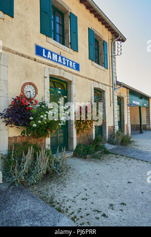 Lamastre Bahnhof in der Ardeche, Rhône-Alpes, Frankreich Stockfoto