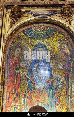 Mosaiken (9. Jahrhundert), Basilika des Heiligen Praxedes, Basilica di Santa Prassede all'Esquillino, Rom, Latium, Italien Stockfoto