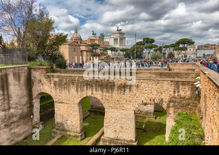 Forum Romanum, Via dei Fori Imperiali, Rom, Latium, Italien Stockfoto