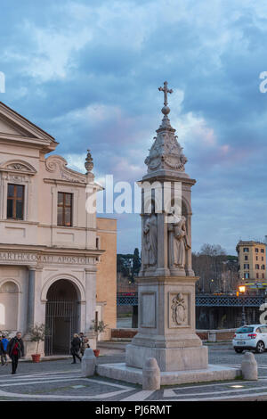 Basilika St. Bartholomäus auf der Insel die Basilika San Bartolomeo all'Isola, Tiberinsel, Rom, Latium, Italien Stockfoto