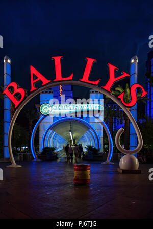 LAS VEGAS, Nevada, USA - 31. Mai 2009: Der Las Vegas Monorail im Bally's Las Vegas in Las Vegas, Nevada. Bally's auf dem Strip eine entfernt Stockfoto