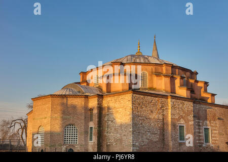 Die Kleine Hagia Sophia, Kucuk Ayasofya Camii, die ehemalige Kirche der Heiligen Sergius und Bacchus (536), Istanbul, Türkei Stockfoto