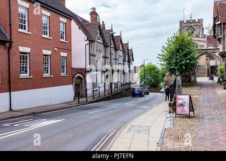 Lord Leycester Hospital, Warwick, einer Stadt am Fluss Avon, in der englischen Region West Midlands Stockfoto