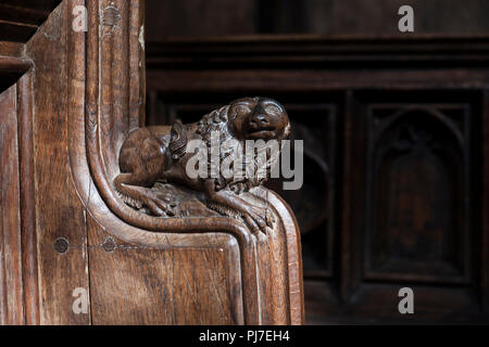 Die Beauchamp Kapelle erbaut zwischen 1442-46 in St Mary's Church, Warwick, einer Stadt am Fluss Avon, in der englischen Region West Midlands Stockfoto