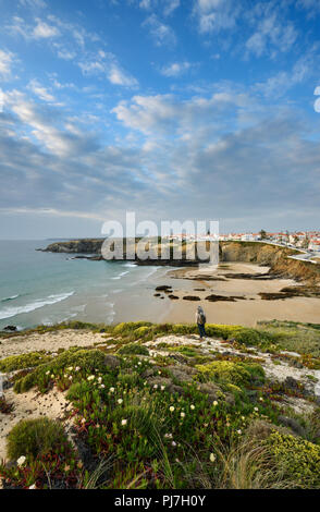 Zambujeira do Mar Beach. Alentejo, Portugal Stockfoto