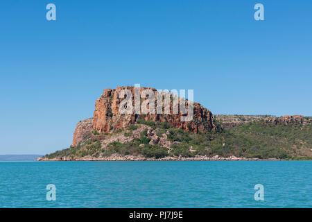 Australien, Westaustralien, zweifelnd Bay. An der Küste von Floß. Stockfoto