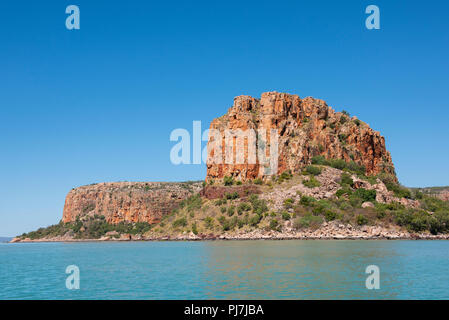 Australien, Westaustralien, zweifelnd Bay. An der Küste von Floß. Stockfoto