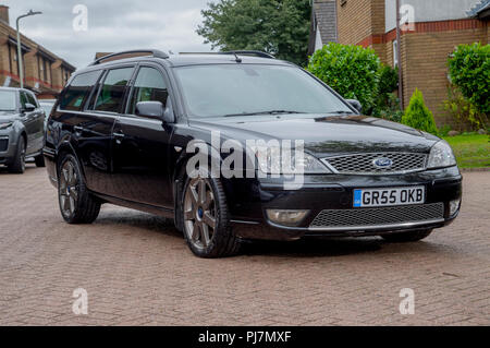 2005 Mk3 Ford Mondeo Titanium X Kombi Panther Schwarz Stockfoto