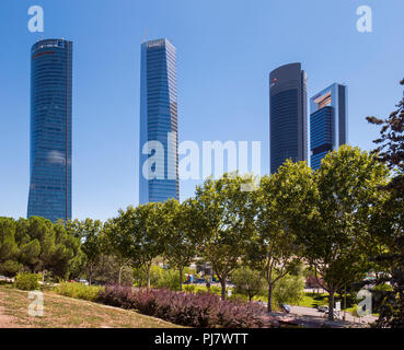 Cuatro Torres Business Area (CTBA). Madrid. España Stockfoto