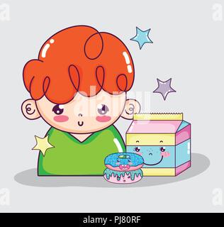 Cute boy Cartoons Stock Vektor