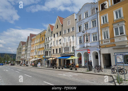 Stadtplatz, Braunau am Inn, Innviertel, Oberösterreich, Österreich Stockfoto