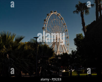 Panoramablick in Malaga Stockfoto