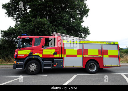 Fire Engine auf Szene Stockfoto