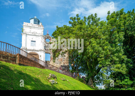 St. Pauls Kirche in Malakka, Malaysia Stockfoto