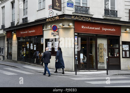 Japanisch - rue Saint Anne - Paris Stockfoto