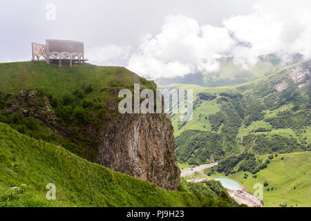 Russland - Georgien Friendship Monument Stockfoto