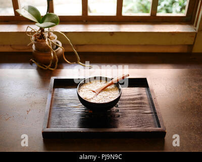 Lei Cha, die traditionelle Hakka Tee in Taiwan. Stockfoto