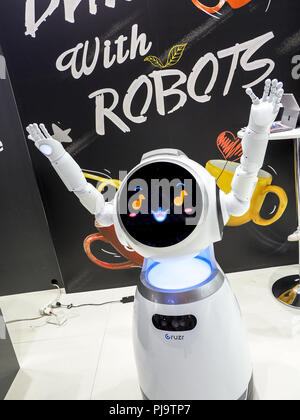 UBTECH, Robotik, Cruzr, Humanoide Serviceroboter, IFA 2018, Berlin, Internationale Funkaustellung Stockfoto