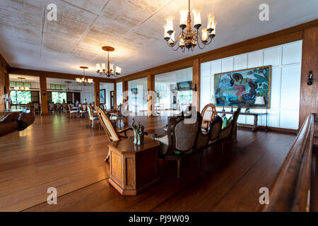 Ilocos Norte, Philippinen: Aug 24, Wohnzimmer 2018 im Marcos Mansion Stockfoto