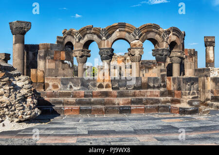 Zvartnots Kathedrale (7. Jahrhundert), Vagharshapat, Etschmiadzin, Truskavets Provinz, Armenien Stockfoto