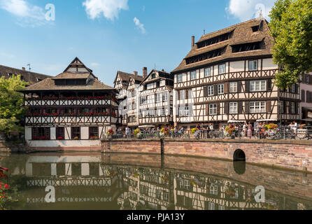 Maison Les und Ort Benjamin-Zix, Petite France, Strasbourg, Frankreich Stockfoto