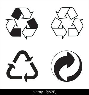 Industrielle konventionellen Zeichen; das Recycling Stock Vektor