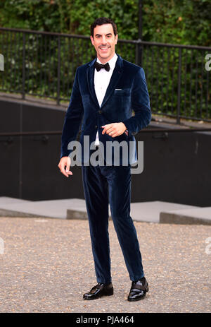 Sacha Baron Cohen für die GQ Männer des Jahres Awards 2018 in Verbindung mit Hugo Boss gehalten in der Tate Modern in London. Stockfoto