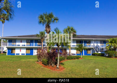 Orlando, Florida - 8. Mai 2018: Rodeway Inn Maingate Resort oder Hotel in Orlando, Florida, USA Stockfoto