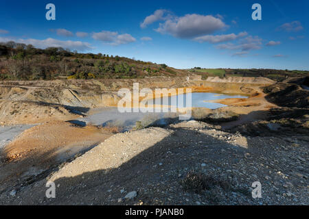 Wheal Maid; Überkehr Dam; St Tag; Cornwall, UK Stockfoto