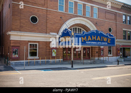 Mahaiwe Performing Arts Center in Great Barrington bietet eine aufregende Nacht in den Berkshires Stockfoto