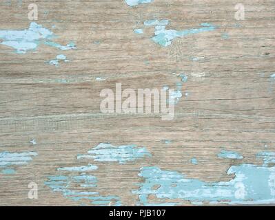 Alte verwitterte Blaue schäbig Holz Hintergrund. Stockfoto