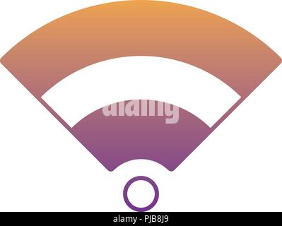 Wlan Symbol Symbol auf weißem Hintergrund, Vector Illustration Stock Vektor