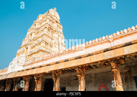 Sri Virupaksha Tempel in Hampi, Indien Stockfoto