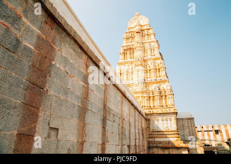 Sri Virupaksha Tempel in Hampi, Indien Stockfoto