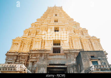 Sri Virupaksha Tempel in Hampi, Indien Stockfoto