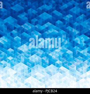 Geometrisch-Abstrakte blaue Textur Hintergrund. Stockfoto