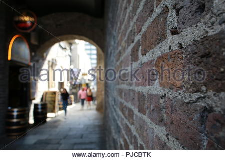 Eine Gasse in Dublin beliebtes Viertel Temple Bar Stockfoto